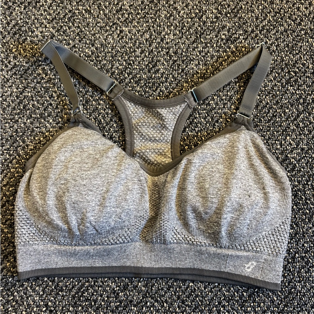Gray Sports Bra